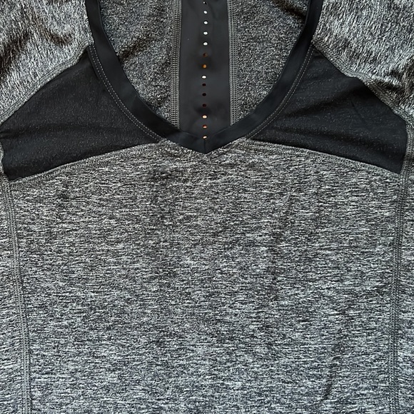 Lululemon Athletica long sleeve running top. Womens size 8. Color Grey. - Picture 5 of 8